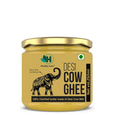 100% Pure A2 Desi Cow Ghee By Healthy Roots | Natural & Healthy Gir Cow Cultured Desi Ghee Good For Weight Loss | (250ml) 8.4 Ounce | Jar Pack